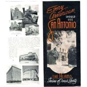   Every American Should See San Antonio Brochure 1930s 