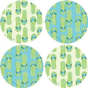  Walk This Way Collection Absorbent Coasters Kitchen 