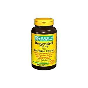  Good N Natural   Resveratrol 250 mg Plus Red Wine Extract 