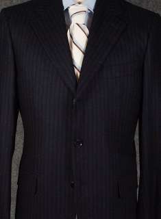 New $2395 Isaia Navy Blue Suit 38/48  