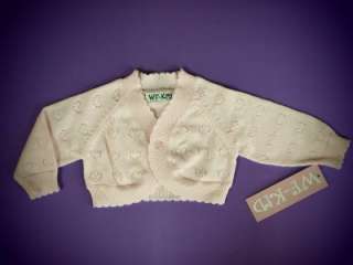 NWT BABY GIRL POINTELLE SWEATER CK291013 (0 24months)  