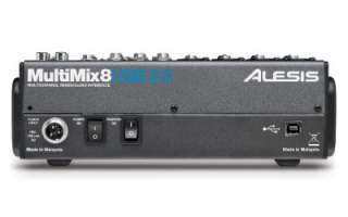 ALESIS MultiMix 8 USB 2.0 8 Channel DJ MIXER W/FX *NEW*AUTHORIZED 