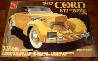 AMT 112 1937 Cord 812 Supercharged Conv. Coupe #2424  