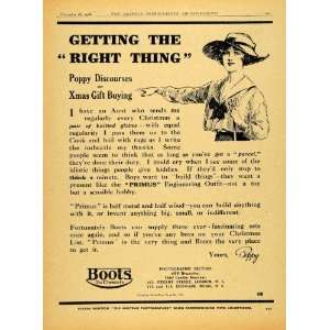   Boots Chemists Poppy Aunt Primus   Original Print Ad