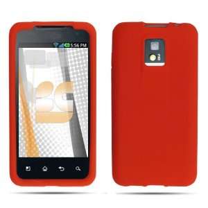  Silicone Skin Cover for T Mobile G2x, Red Electronics