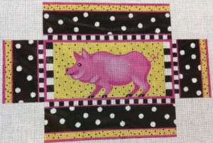 Amanda Lawford Pig Brick Canvas 13M 9X13  