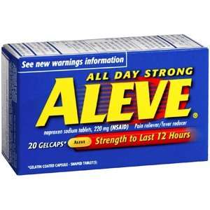  Pack of 3 EACH ALEVE GELCAP 20CP PT#32586605420 Health 