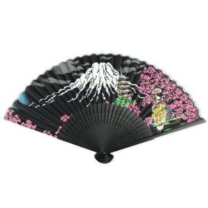  Black Mountain Pagoda   Painted Fabric   Perforated Black 