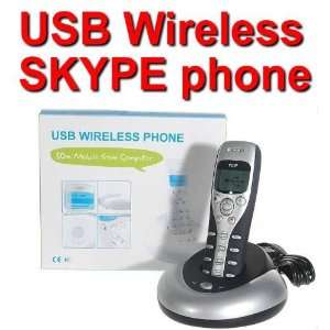   4ghz Wireless USB Voip Skype Phone (50 meter Wireless Range) USB Phone