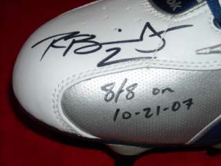 ROB BIRONAS Signed NFL Cleat Autograph REEBOK 8/8 Kicks  