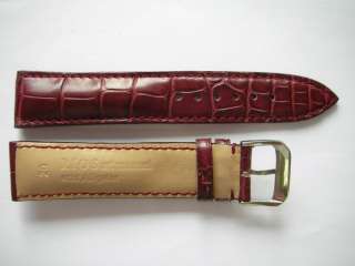 Rios1931 genuine alligator thick Bordeaux watch band  