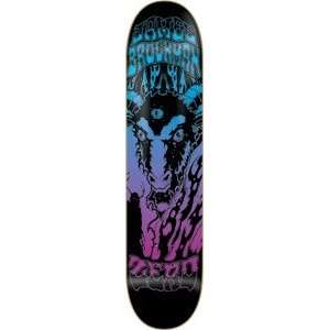 Zero James Brockman Death Trip Purple / Blue Fade Skateboard Deck   8 