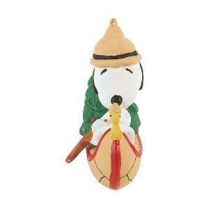  (4x4) Peanuts Snoopy in Canoe by Kurt S Sadler Christmas 