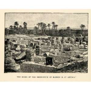   Archeology Excavation Ruin   Original Halftone Print