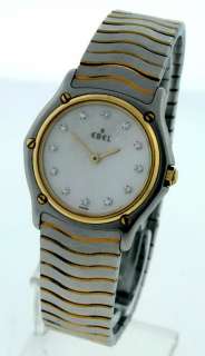Ebel Sport Wave 18k/Stainless 27mm Diamond Watch.  