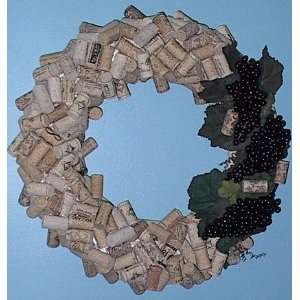 Wine Cork Wreaths, Handcrafted
