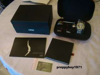 NIB Oris Carlos Coste Chronograph Cenote Limited Edition Set  