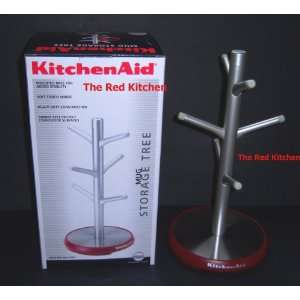  KitchenAid Empire Red Mug Storage Tree Holds 6 cups