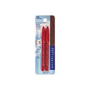  Maybelline Twin Brow & Eye Pencils Dark Brown (Quantity of 