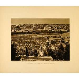  1920 Jerusalem City Panorama Lehnert & Landrock Israel 