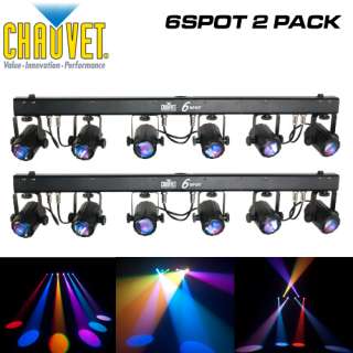 CHAUVET 6SPOT 2PACK DJ LED LIGHTING EFFECT 6 SPOT 781462206420  