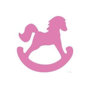  Pink Rocking Horse Giclee Poster Print