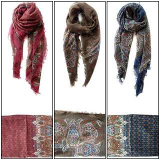 womens Cashew Paisley Square Scarf,wraps and shawls  