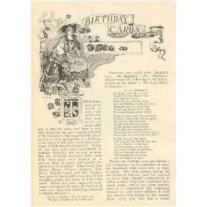    1891 Story of Birthday Cards Helen Marion Burnside 