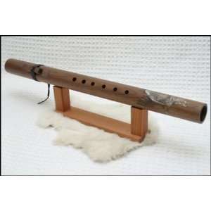  Butch Hall Key of Low C 6 Hole Painted Walnut Flute 