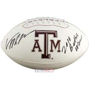  Von Miller signed Texas A&M Aggies Logo Football 2010 Butkus 