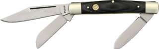Puma Knives Stockman Black Sandalwood 3 Blade Folding Pocket Knife New 