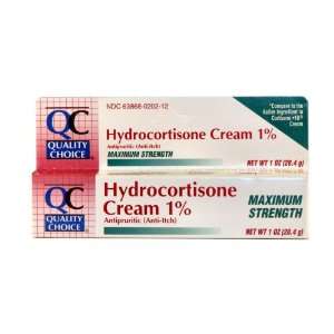 Quality Choice Maximum Strength Hydrocortisone Cream 1% 1 Ounce (28.4g 