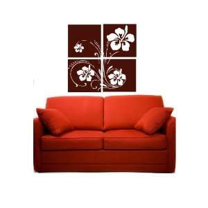  Hibiscus Flower Wall Art Vinyl Decal Collage Everything 
