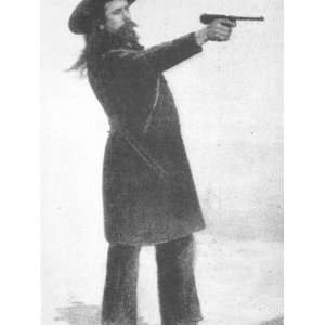  William F. Cody (Buffalo Bill) with His New Gun Stretched 