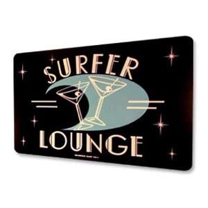  Seaweed Surf Co Surfer Lounge Aluminum Sign 18x12 in 