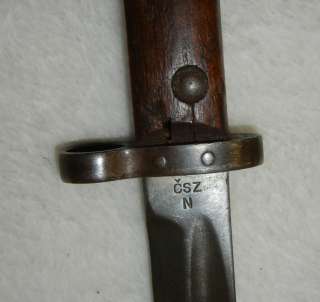 Scare original pre World War Two vintage Czech VZ23 Long Bayonet 