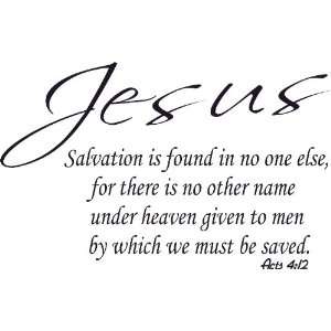  Acts 412, Jesus, No Other Name to Be Saved, Salvation No 