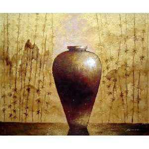  Gold Earthen Jar Oil Painting 20 x 24 inches