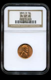 This coin is in MS67 RD ( MINT STATE 67 RED ) condition, Graded by NGC 