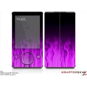 Zune 80/120GB Skin Kit   Fire Purple plus Free Screen Protector by 