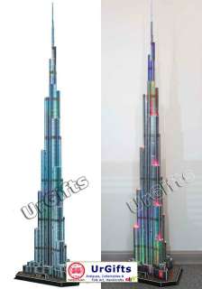   Model Dubai Burj Khalifa Tower World Tallest Building Large LED  