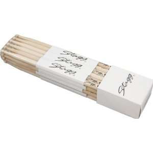  Stagg 12 Pair Birch Drumsticks 5A Musical Instruments