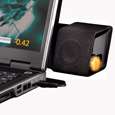 NEW Logitech AudioHub USB Notebook Speakers System  