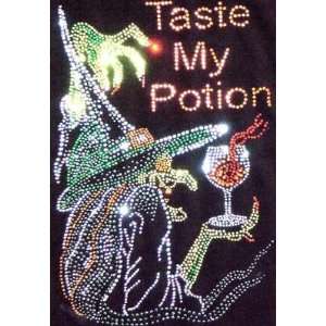  Hanes Ladies TShirt   Halloween TASTE MY POTION w/Witch 