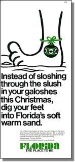 1978 Christmas in Florida   No Galoshes Needed Print Ad  