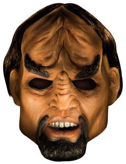 Star Trek Deluxe Lt. Worf Overhead Mask Klingon Costume  