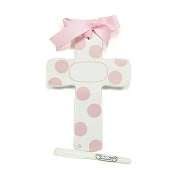 Product Image. Title Personalizable Pink Bubble Dot Cross