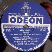 LOUIS ARMSTRONG French Odeon OS 1012 JAZZ EP 33 RPM  