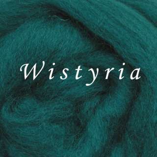 100% WOOL ROVING   WISTYRIA   TEAL  1 OZ   FELTING  