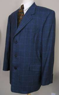 Tom James Royal Classic Blazer Full Canvas Wool 46L  